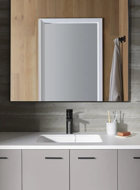 Kohler 23472-4-2MB Parallel Single Handle Monoblock Bathroom Sink Faucet