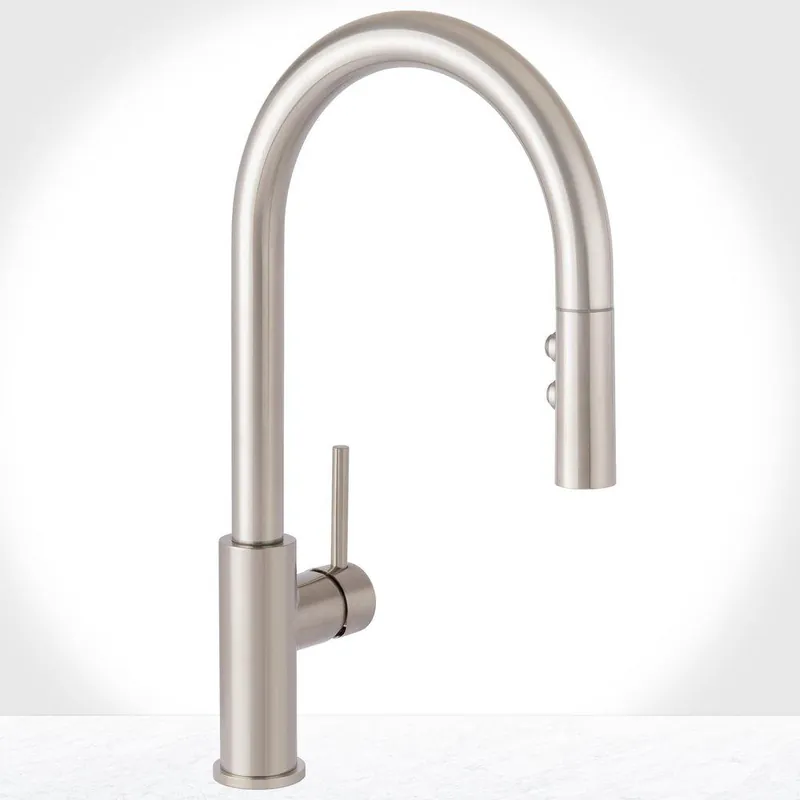 Miseno MNO191LZSS Single Handle Pull Down Kitchen Faucet in Stainless Steel