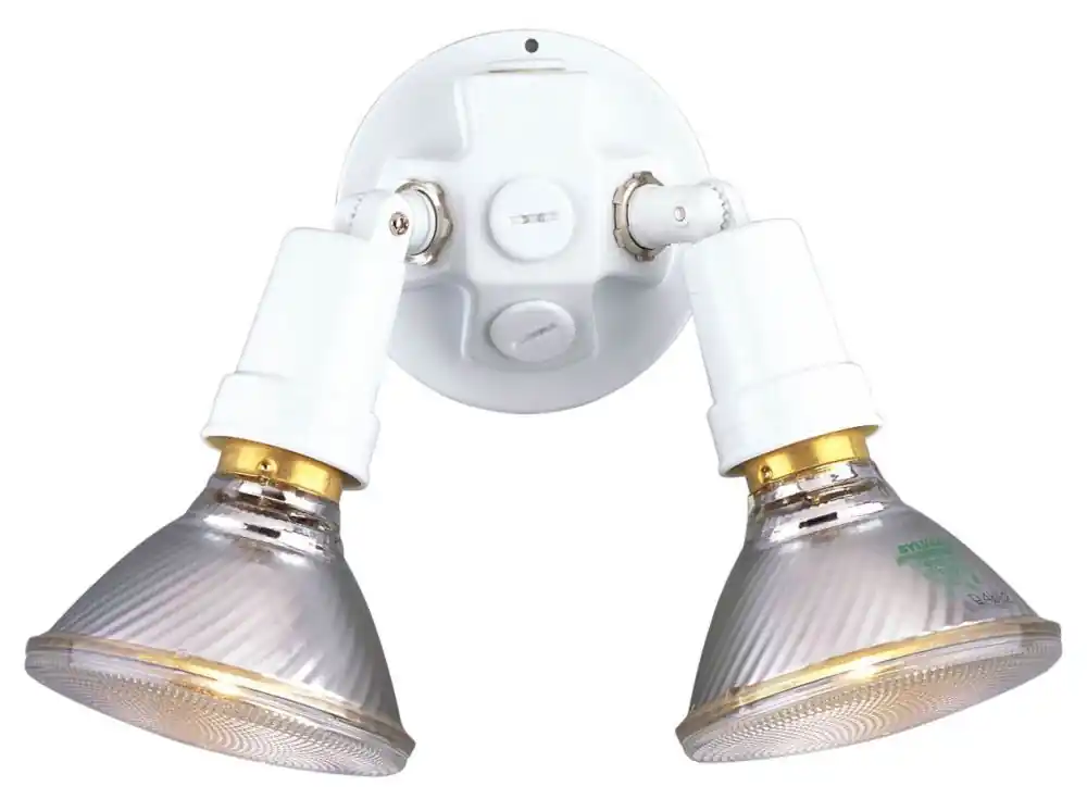 Progress Lighting P5207-30 Par Lampholder 150 W 2 Light Halogen Flood Light in White