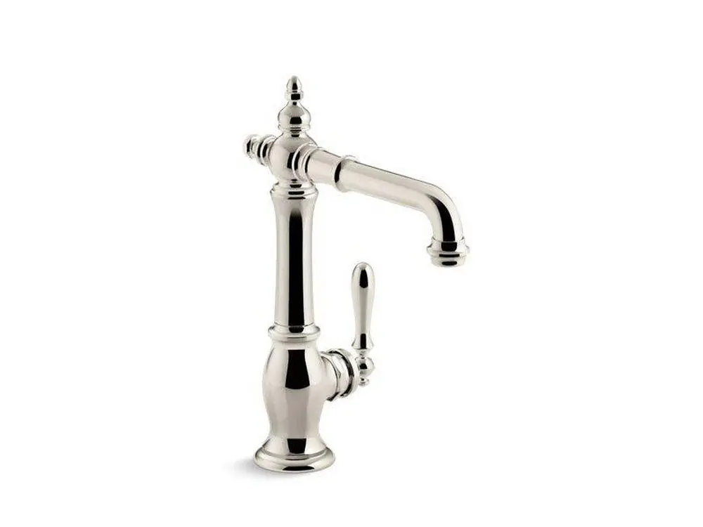 KOHLER 99267-SN Artifacts Single Handle Bar Faucet in Vibrant Polished Nickel