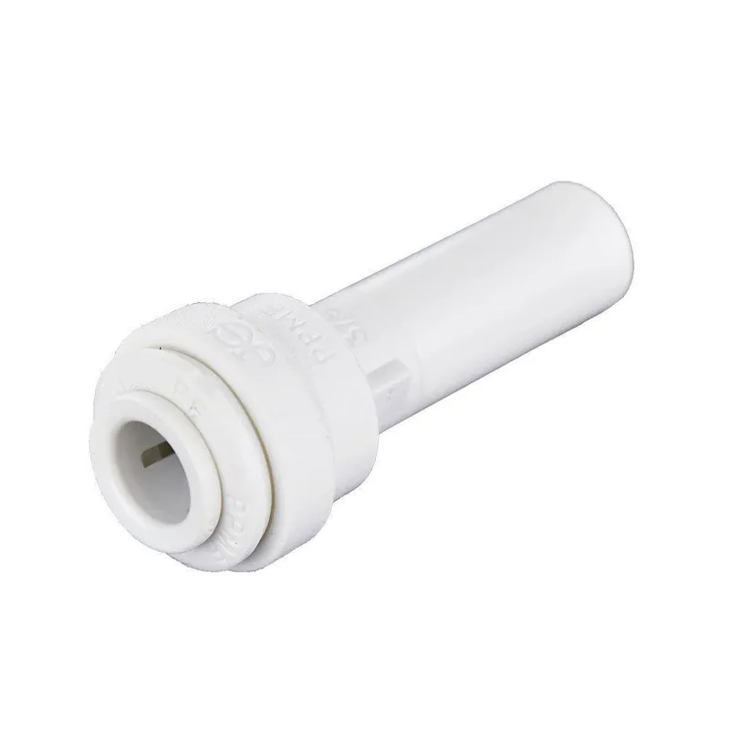 John Guest PP061208WP 3/8 x 1/4 in. OD Tube x OD Stem 150# Straight Plastic Single-Packed Reducer