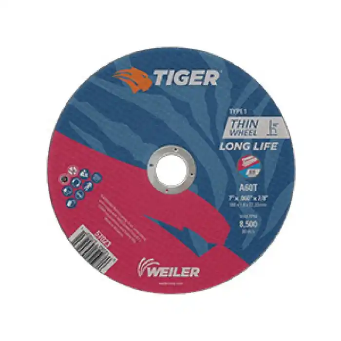 Weiler 57023 Tiger 57023 Cut-Off Wheel 7 in Dia 0.06 in Thickness
