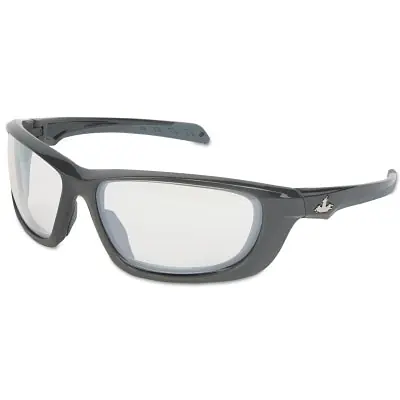 MCR Safety UD110PF USS Defense Safety Glasses MAX6 Anti-Fog Clear Lens Gunmetal Frame