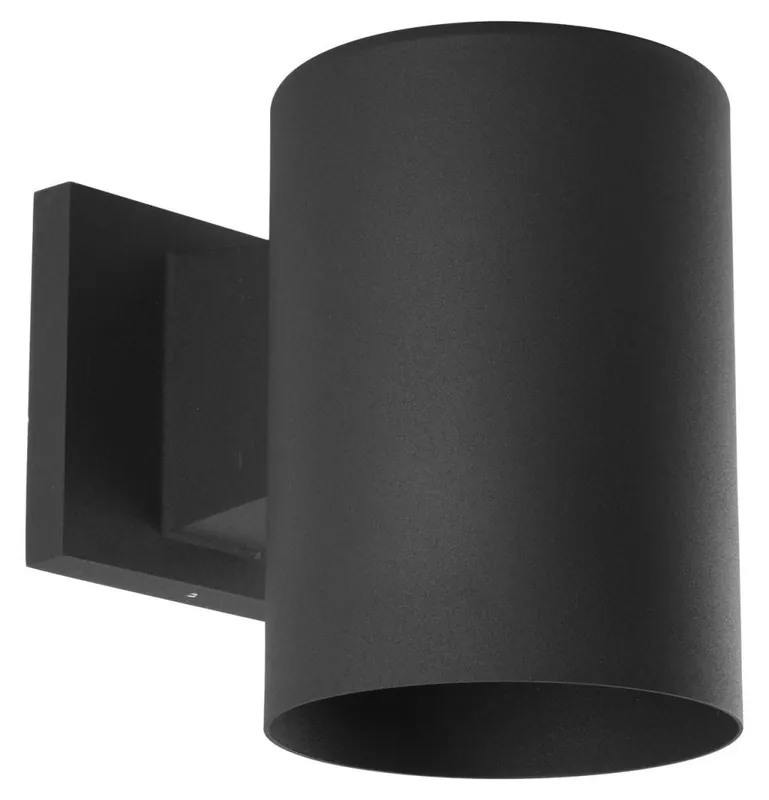 Progress Lighting P5674-31/30K Cylinder 7-1/2 In. 17W 1-Light Outdoor Wall Light in Black