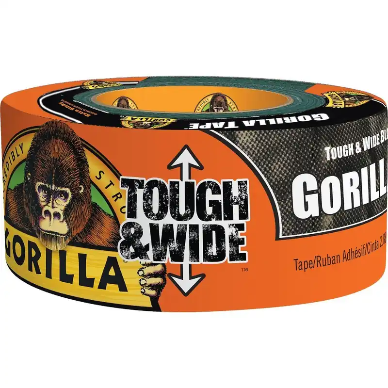 Gorilla Glue 106425 Tough & Wide Heavy-Duty Duct Tape Black