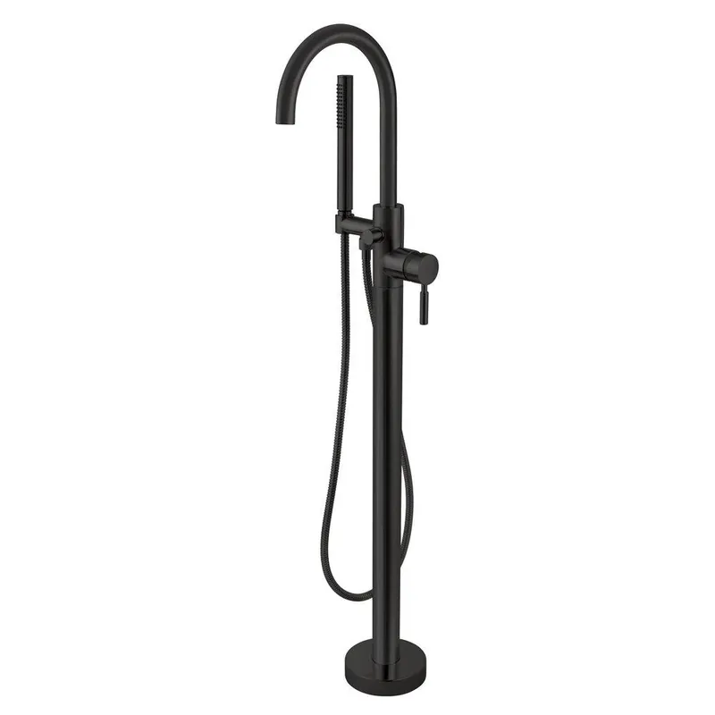 Miseno MNO15TFFB Single Handle Lever Floor Mount Filler in Flat Black