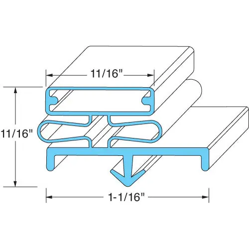 Door Gasket 19 1/4 X 32 1/2 GT-031323 for Glastender