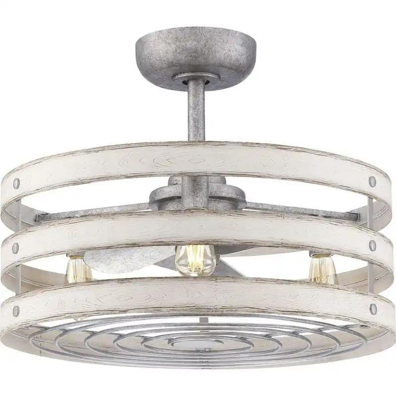 Progress Lighting P250012-141-22 Gulliver 3 Blades 23-1/2 in. Indoor Ceiling Fan in Galvanized