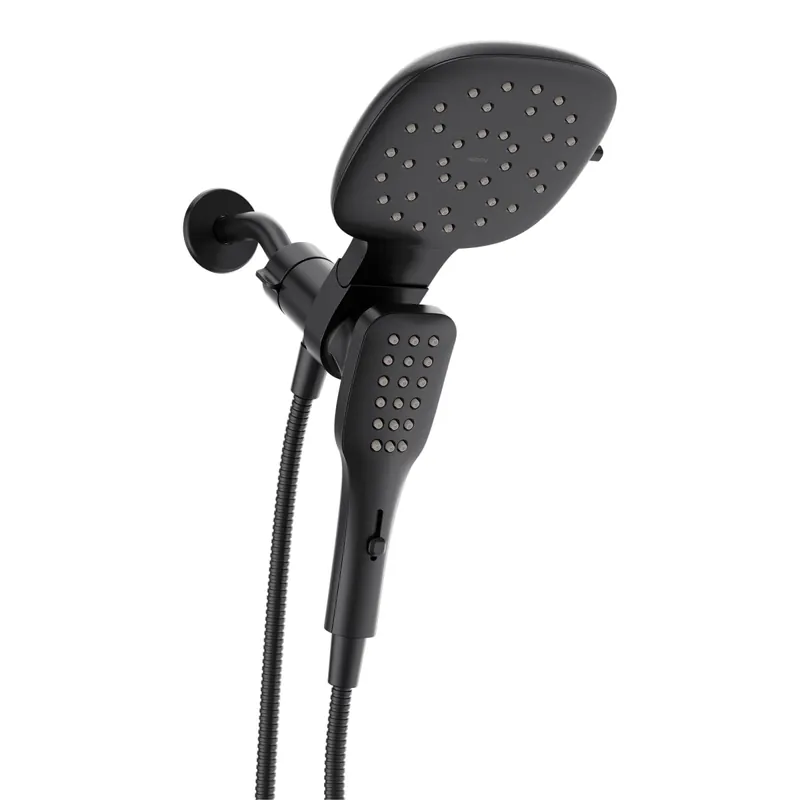 Moen 220C5EPBL Moen Verso Matte Black Infinite 7 Diameter Spray Head Standard With Handshower