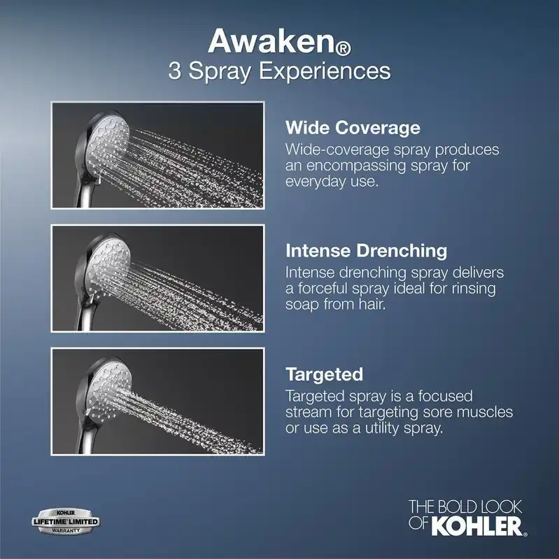 Kohler 72421-G-2BZ Awaken Multi Function Hand Shower in Oil Rubbed Bronze