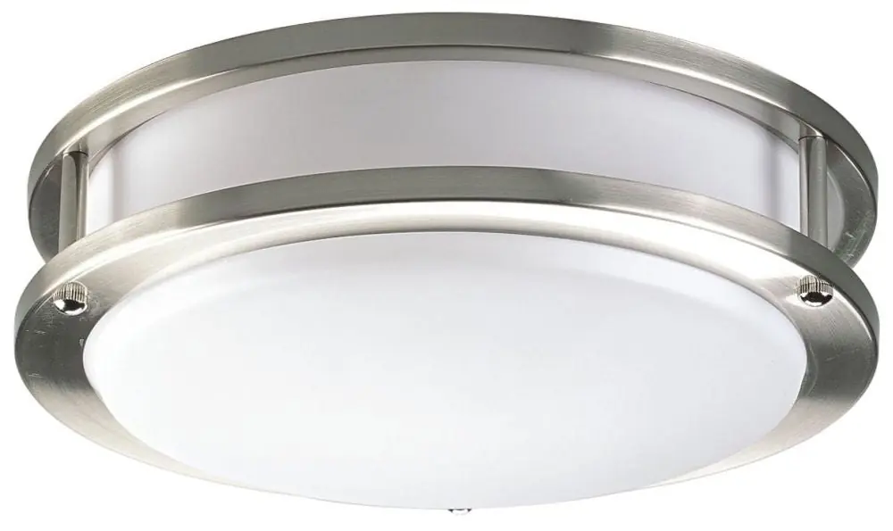 Progress Lighting P7249-0930K9 LED CTC Comm 10-3/8 in. 21.7W 120V 3000 Kelvin 1027 Lumens LED Flush Mount Ceiling Fixture in Brushed Nickel