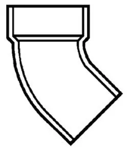 PVC DWV D320030 PVC DWV Fitting 3 Street 60 Elbow