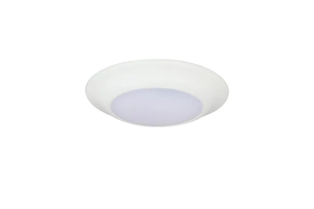 Miseno FLDL6900LEDCCTW 6 in. Color Selectable LED Ceiling Disk Light in White (15W) - 2700K/3000K/5000K