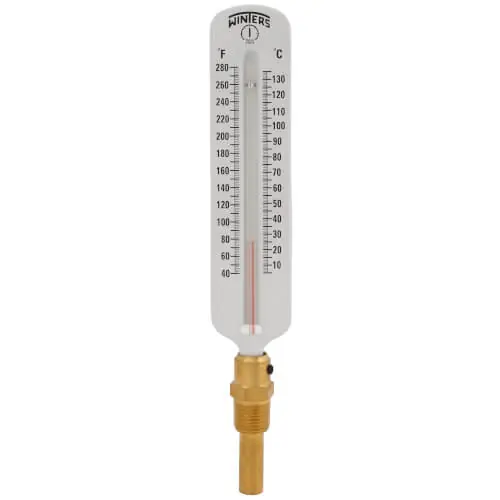 Winters Instruments TSW172 8 TSW Scale Type Hot Water Thermometer 40F -280F 5C -135C