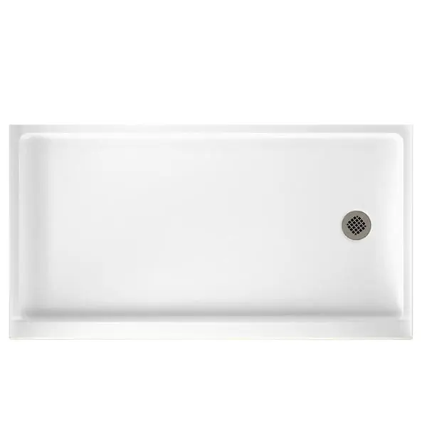 Swanstone FR-3260 Retrofit Shower Floor 60 in x 32 in Right Drain