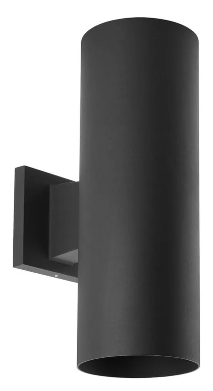 Progress Lighting P5675-31/30K Cylinder 17W 2-Light LED Outdoor Wall Sconce in Black