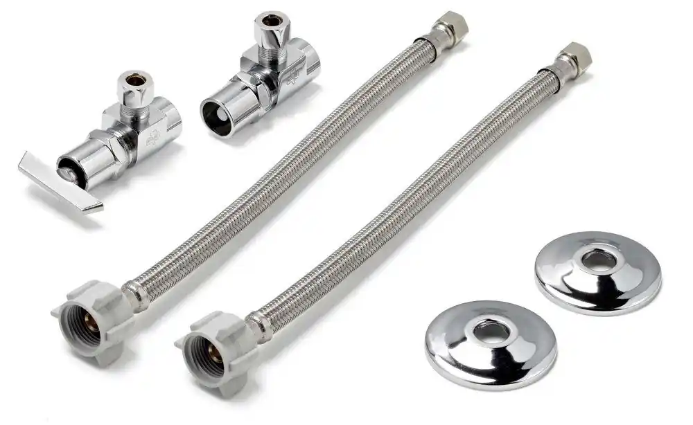 McGuire Manufacturing LFH2165LKSS12 12 x 1/2 x 3/8 in. IPS x OD Lavatory Supply Kit