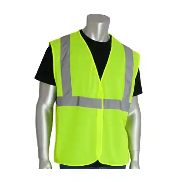 PIP 302-MVGLY-3X Hi-Vis Yellow Hook and Loop 3X-Large Vests