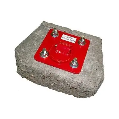 3M Protecta AJ720A Concrete D-ring Anchorage Plate 310 Lb Capacity