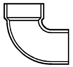 PVC DWV D302040 4 Street 90 Elbow Replacement MPN