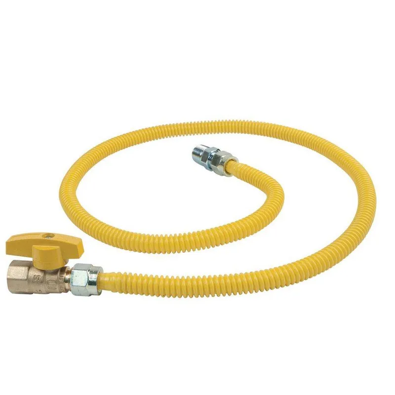 BrassCraft CSSD4K-48 ProCoat 1/2 in. MIP x FIP 48 in. Gas Appliance Connector