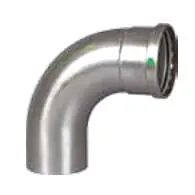 Viega 80525 3 Press x CTS ProPress XL Stainless Steel 90-Degree Street Elbow w/ EPDM Seal