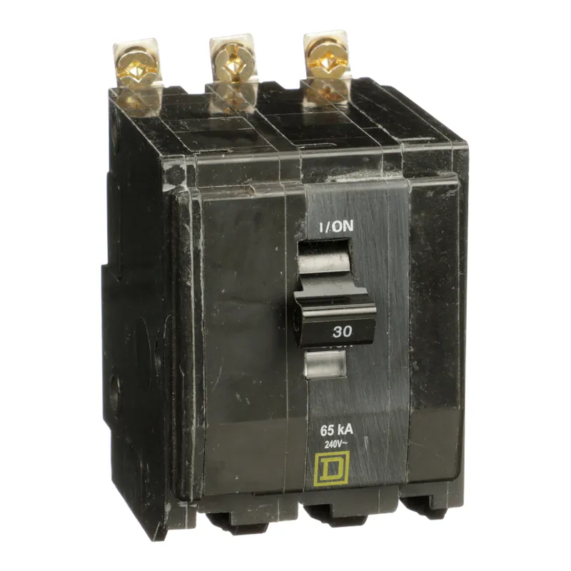 Square D QHB330 Miniature Circuit Breaker 30A 240V 3P Thermal Magnetic