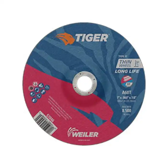 Weiler 57046 Tiger Cutting Wheel 7 in Diameter with 7/8 Center Hole