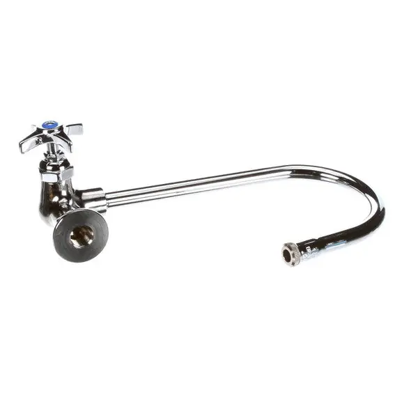 T&S Brass B-0310 Single Pantry Faucet Wall Mt Swivel/Ri