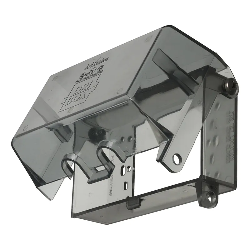 Arlington DBPH1C Drybox Adapter with Non-Metallic Cover 1-Gang Horizontal Mount