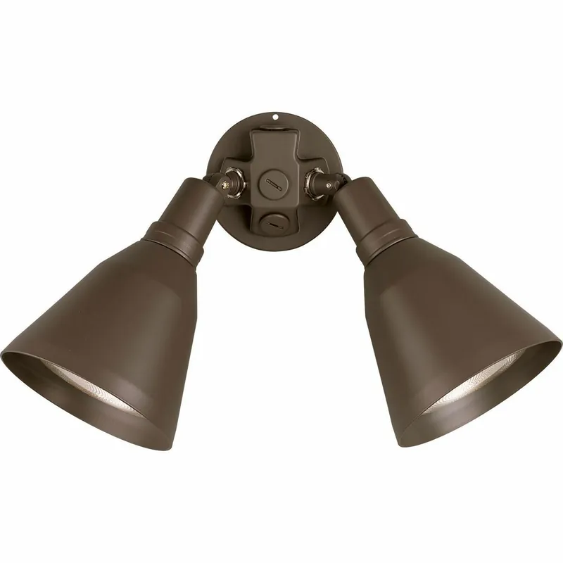Progress Lighting P5203-20 Outdoor Adjustable Two-Headed Swivel Floodlight 120 22.5 in x 6.25 in x 11.3125 in