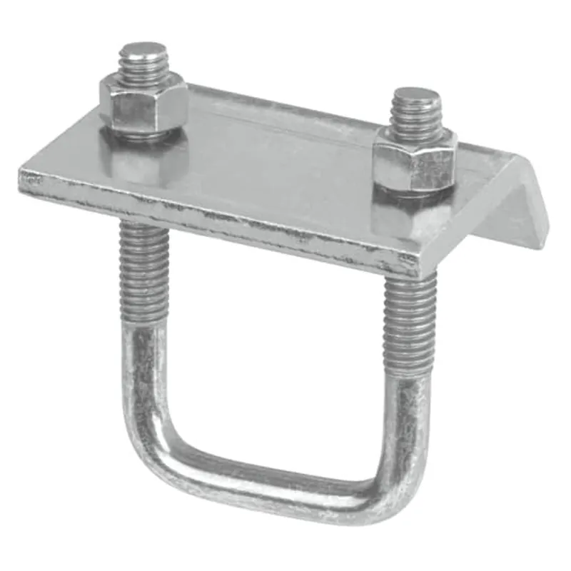Superstrut U501-EG Clamp, Channel to Beam, Height 3-3/16 Inches, Plate Width 3 Inches, Plate Length 2-3/8 Inches, Plate Thickness 13/16 Inch