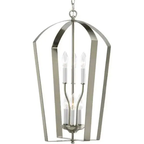 Progress Lighting P3929-09 Gather 6 Light Foyer Pendant
