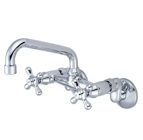 Pioneer Industries Inc. 2PM540 Two Handle Wall Mount Faucet in Polished Chrome Finish