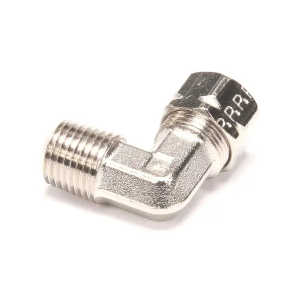 Elbow MLE 3/8TBE to 1/4 NPT BRS 8130302 for Frymaster