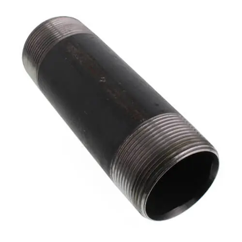 Anvil 0330043407 2-1/2 x 8 Black Nipple