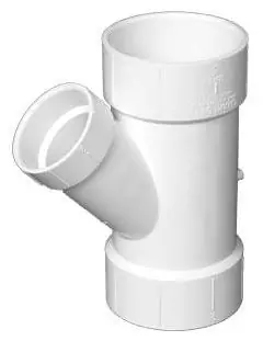PVC DWV 10240 PVC DWV Fitting 10 Inch x 10 Inch x 4 Inch