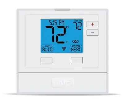 VIVE TP-P-725 5+1+1 Programmable Thermostat 2H/1C Heat Pump With 4 Sq. In. Display