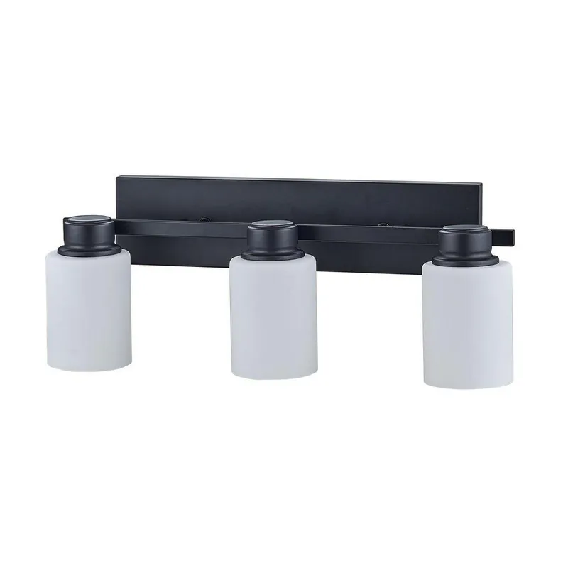 Miseno FLVL1003MB 60W 3-Light Vanity Fixture in Matte Black