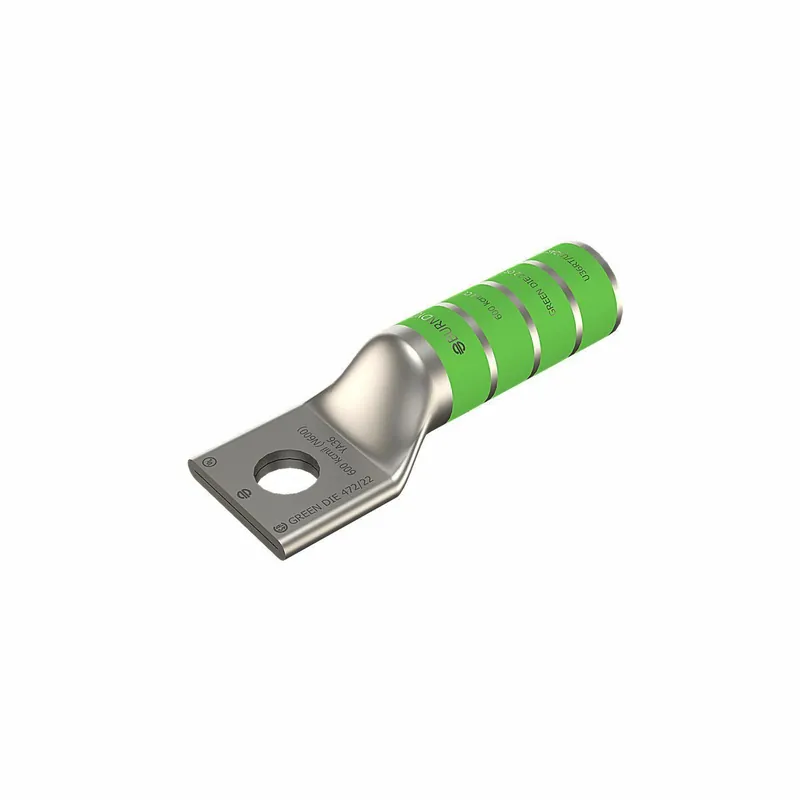 BURNDY YA36N 600 kcmil CU, One Hole, 1/2 Stud Size, Long Barrel, Internal Chamfer, Tin Plated UL/CSA 90?C, Up to 35kV
