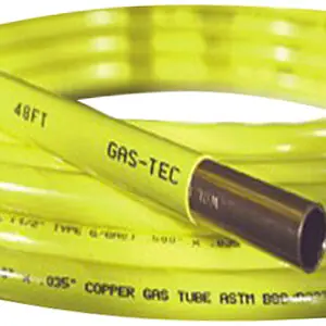 Kamco 11210 Gas-Tec 1/2 OD x 100 Coated Copper Refrigeration Tubing Coil