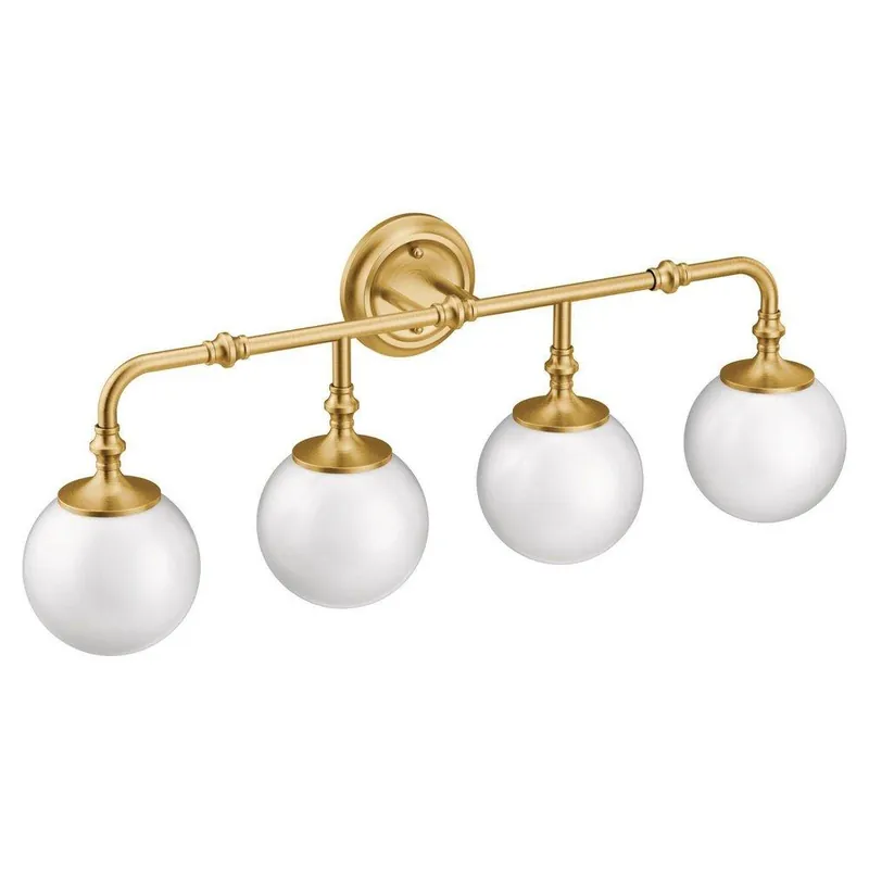Moen YB0564BG Colinet 60W 4-Light Vanity Fixture in Brushed Gold