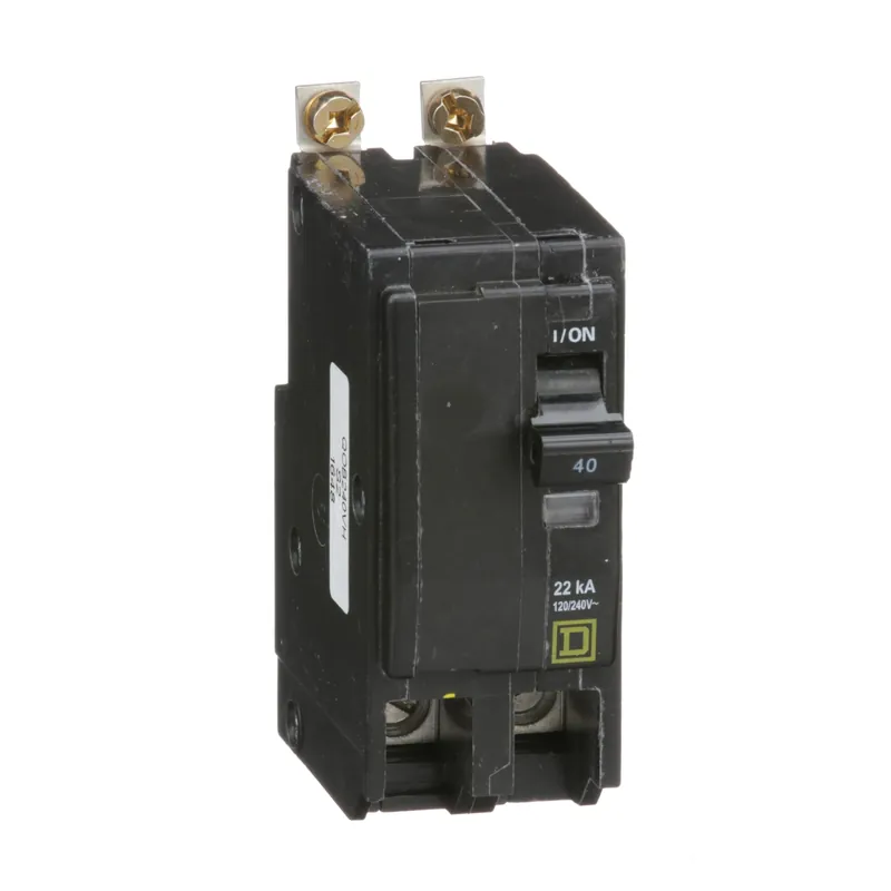 Square D QOB240VH 2-Pole 40 Amp 240 Volt Bolt-On Thermal Magnetic Miniature Circuit Breaker