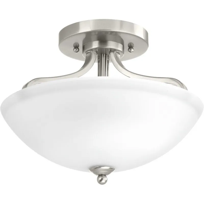 Progress Lighting P350057-009 Laird 100W 2-Light Medium E-26 Incandescent Semi-Flush Mount Ceiling Fixture