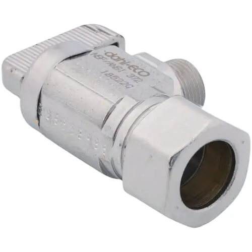 Dahl 611-33-31-LNS 1/2 Nom Comp x 3/8 OD Comp Angle Supply Stop Lead Free