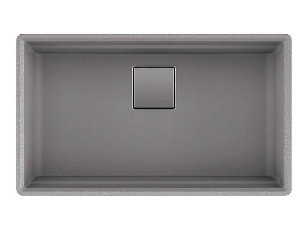Franke PKG11031SHG Peak 32 x 18-3/4 in No Hole Composite Single Bowl Undermount Kitchen Sink in Shadow Grey