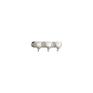 Progress Lighting P3053-09 Alabaster Glass 3 Light 100W Vanity Light Fixture