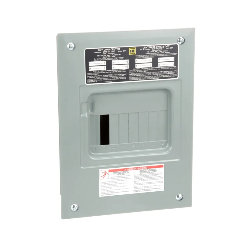 Square D QO816L100F Load Center MLO 100A 120/240V 1Ph 8SP NEMA-1