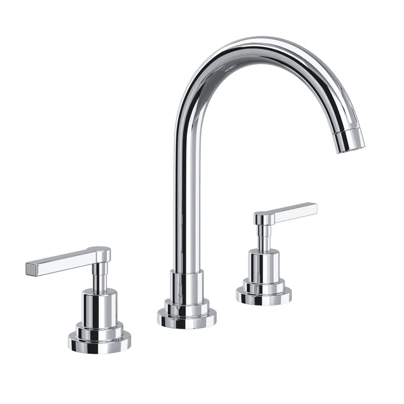 Rohl A2208LMAPC-2 Lombardia Two Handle Widespread Bathroom Sink Faucet in Polished Chrome