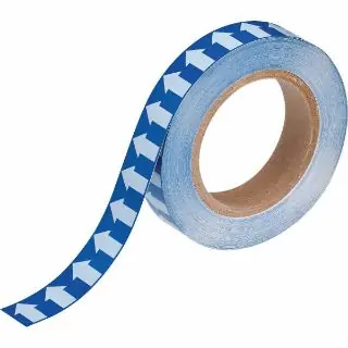 Brady 91427 Directional Flow Arrow Tape Vinyl 1 in Width 30 yd Length